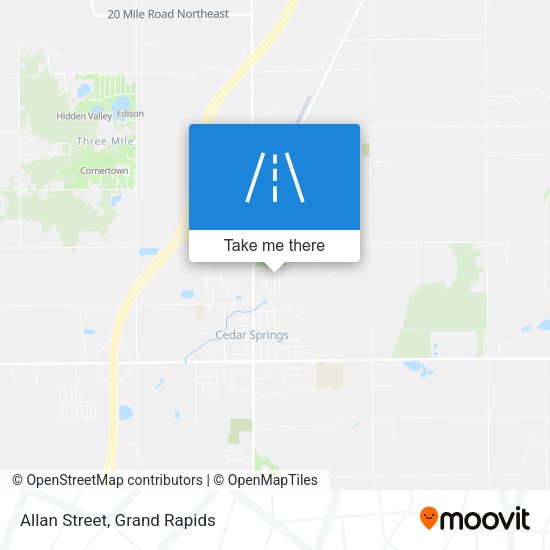 Mapa de Allan Street