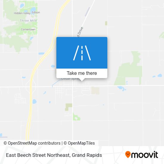 Mapa de East Beech Street Northeast