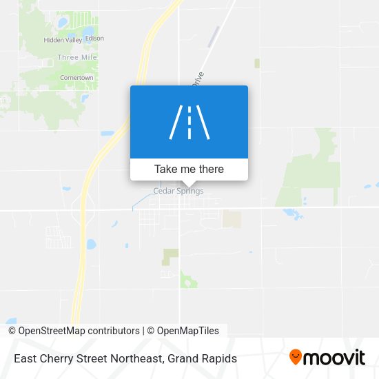 East Cherry Street Northeast map