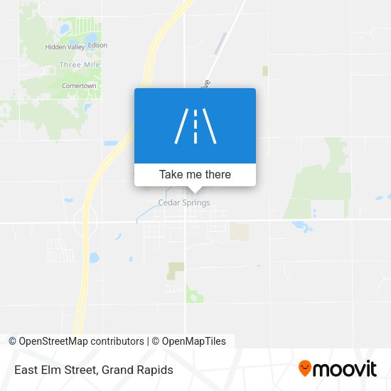 East Elm Street map