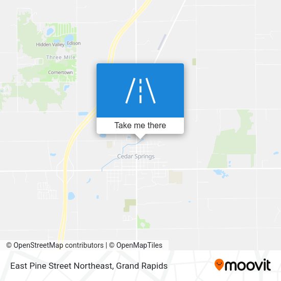 East Pine Street Northeast map