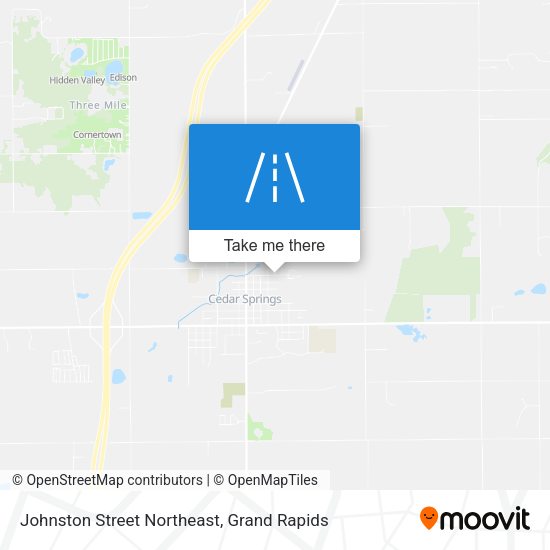Mapa de Johnston Street Northeast