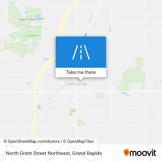 Mapa de North Grant Street Northeast