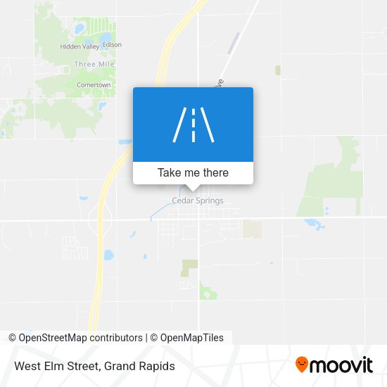 West Elm Street map