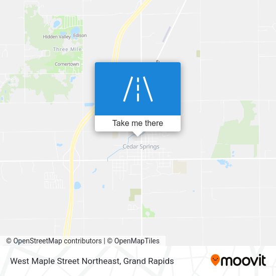 West Maple Street Northeast map