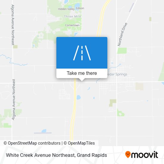 Mapa de White Creek Avenue Northeast