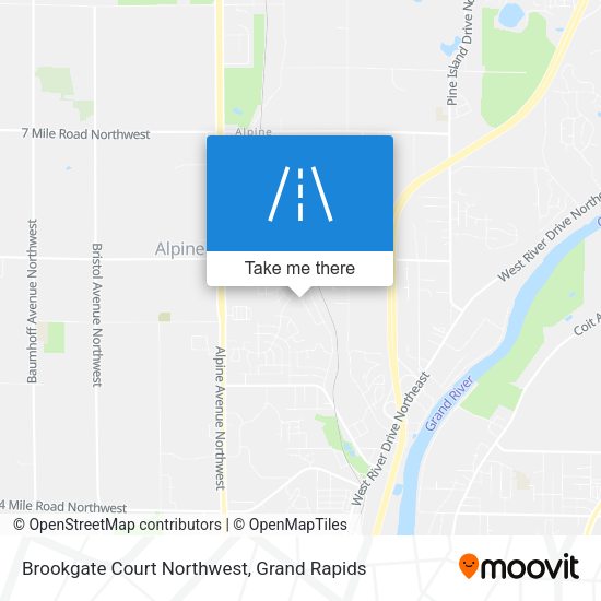 Mapa de Brookgate Court Northwest