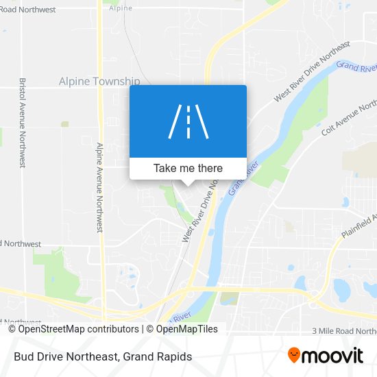 Mapa de Bud Drive Northeast