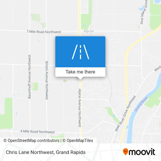 Mapa de Chris Lane Northwest