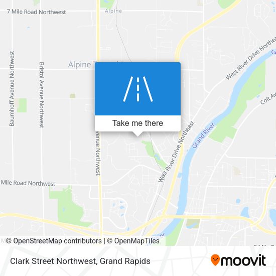 Clark Street Northwest map