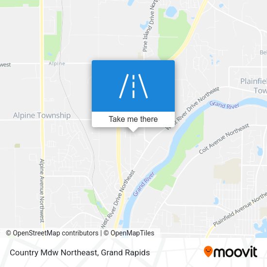 Country Mdw Northeast map