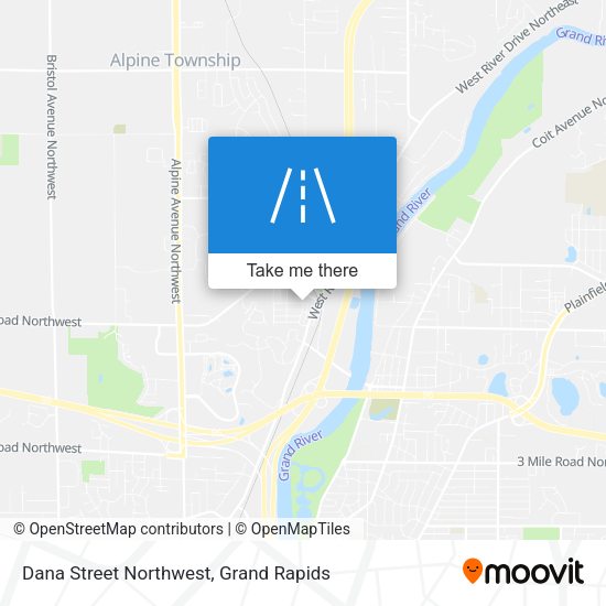 Dana Street Northwest map