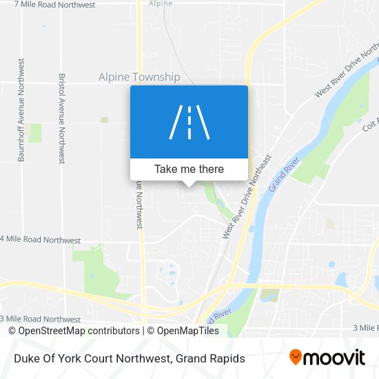 Mapa de Duke Of York Court Northwest