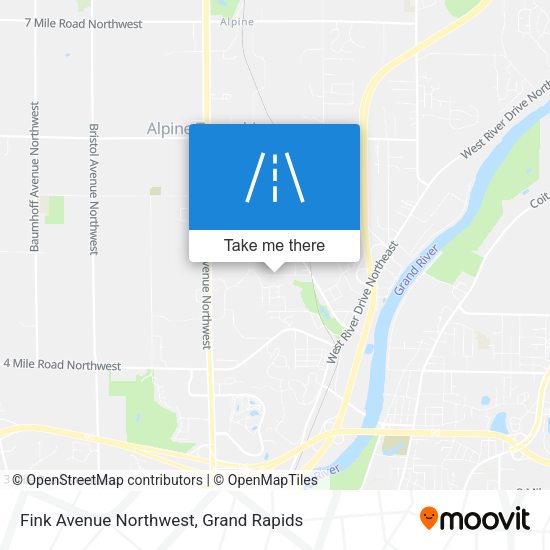 Fink Avenue Northwest map