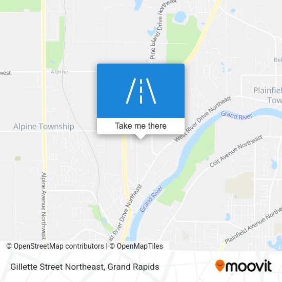 Gillette Street Northeast map