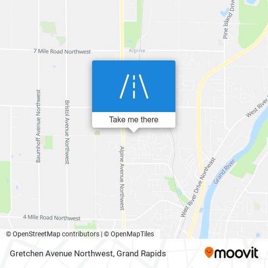 Gretchen Avenue Northwest map