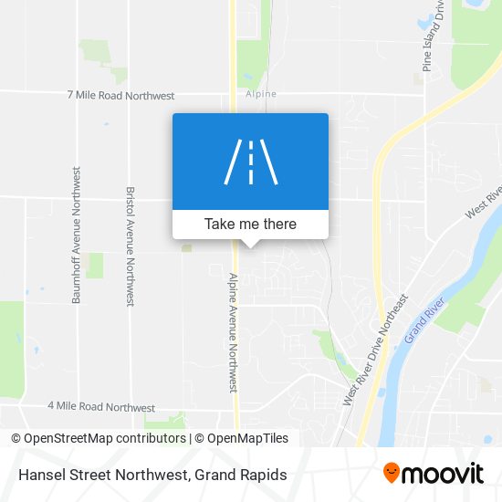 Mapa de Hansel Street Northwest