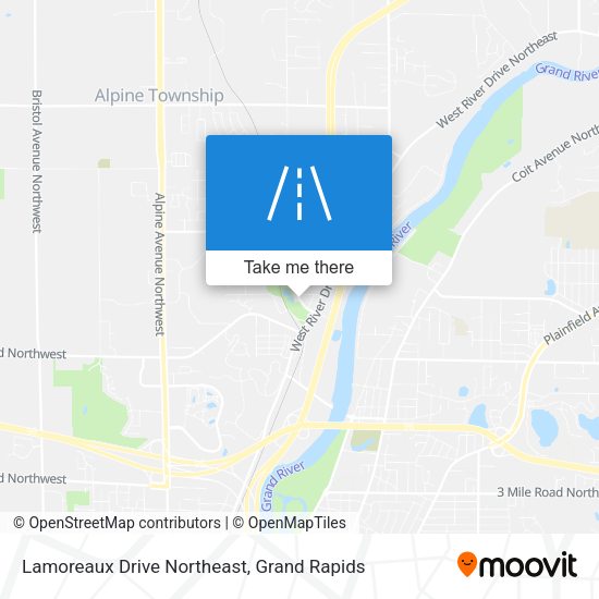 Lamoreaux Drive Northeast map