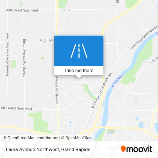 Laura Avenue Northwest map