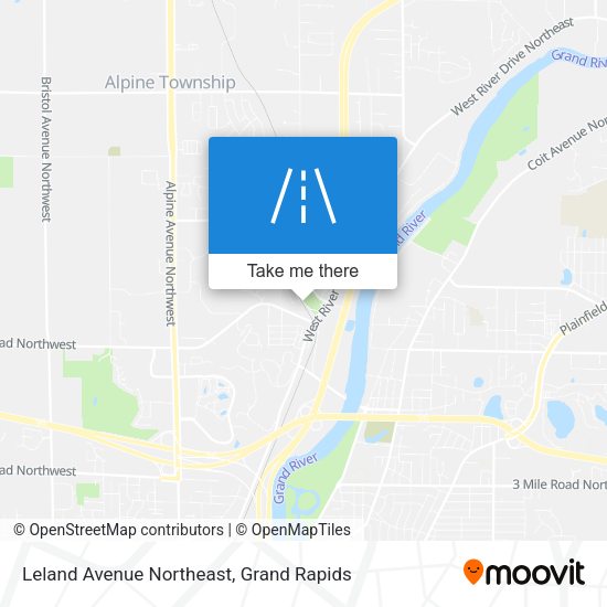 Leland Avenue Northeast map