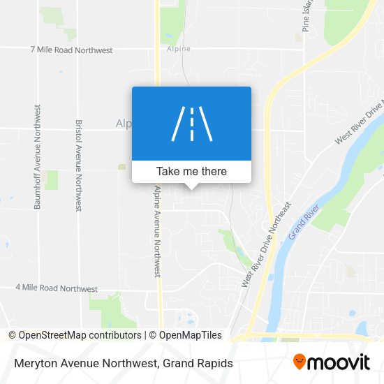Mapa de Meryton Avenue Northwest