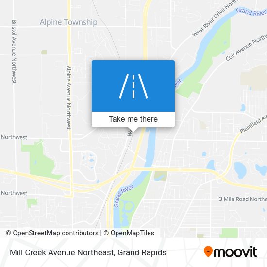 Mill Creek Avenue Northeast map