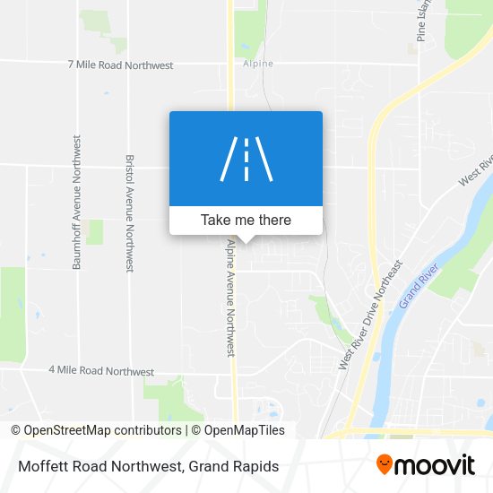 Moffett Road Northwest map