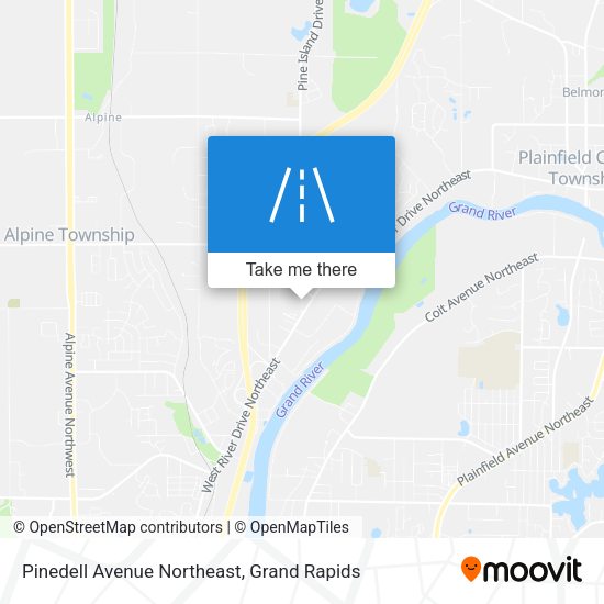 Mapa de Pinedell Avenue Northeast