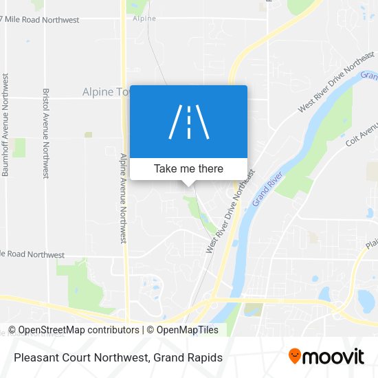 Pleasant Court Northwest map