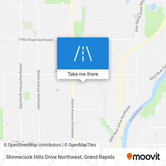 Shinnecock Hills Drive Northwest map