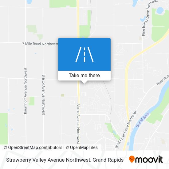 Strawberry Valley Avenue Northwest map