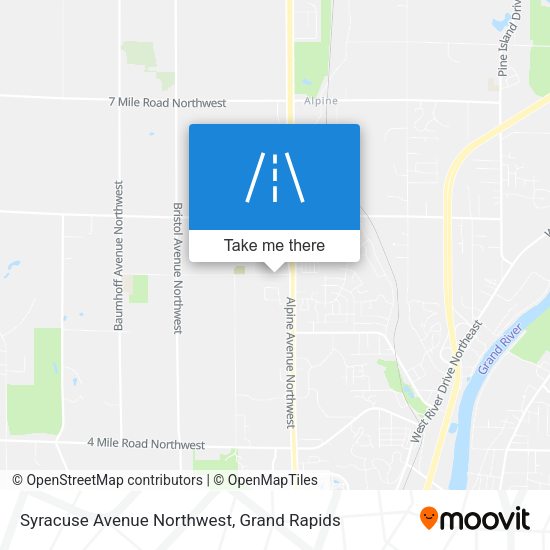 Syracuse Avenue Northwest map