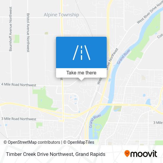 Timber Creek Drive Northwest map