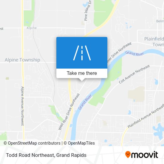 Todd Road Northeast map