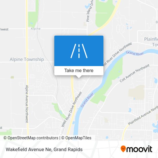 Wakefield Avenue Ne map