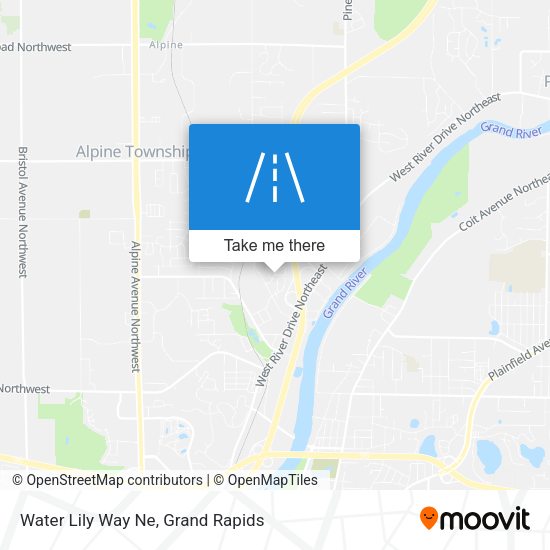 Mapa de Water Lily Way Ne