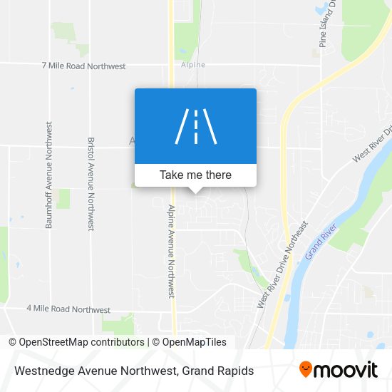 Westnedge Avenue Northwest map