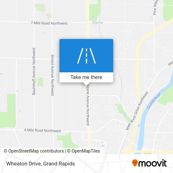 Wheaton Drive map