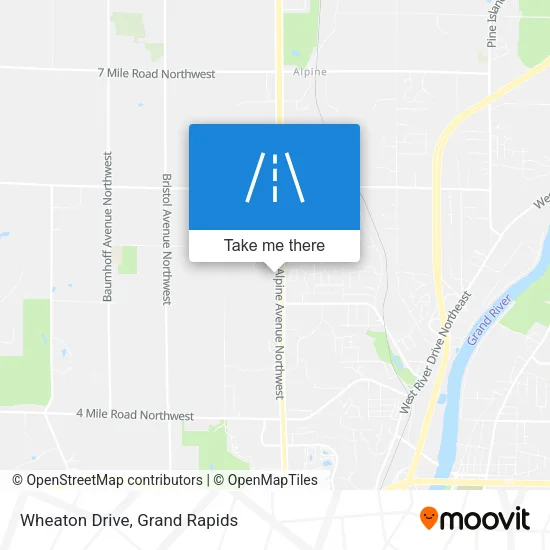 Wheaton Drive map
