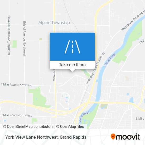Mapa de York View Lane Northwest