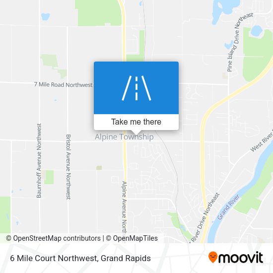 Mapa de 6 Mile Court Northwest