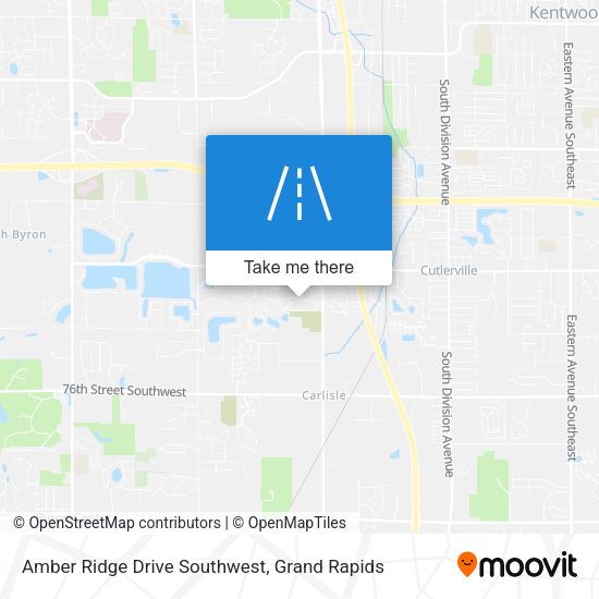 Amber Ridge Drive Southwest map