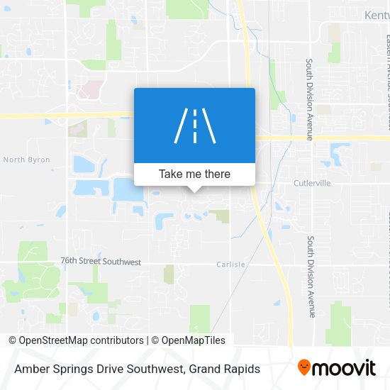 Amber Springs Drive Southwest map