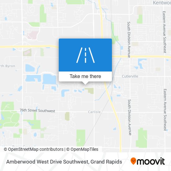 Mapa de Amberwood West Drive Southwest