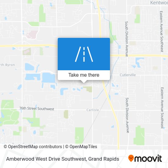Amberwood West Drive Southwest map