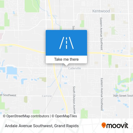 Andale Avenue Southwest map