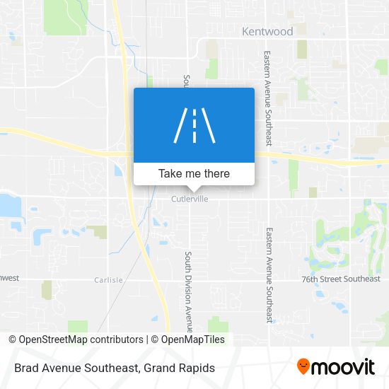 Mapa de Brad Avenue Southeast