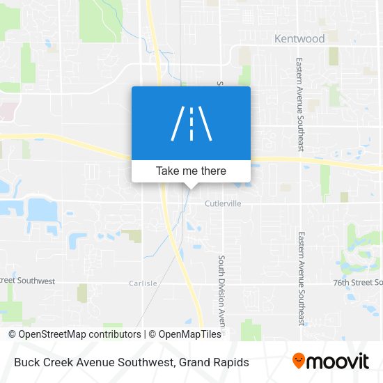 Buck Creek Avenue Southwest map