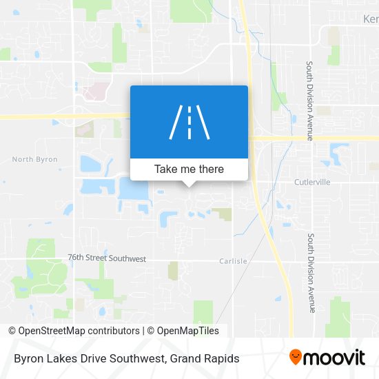 Byron Lakes Drive Southwest map