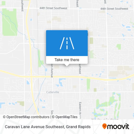 Caravan Lane Avenue Southeast map